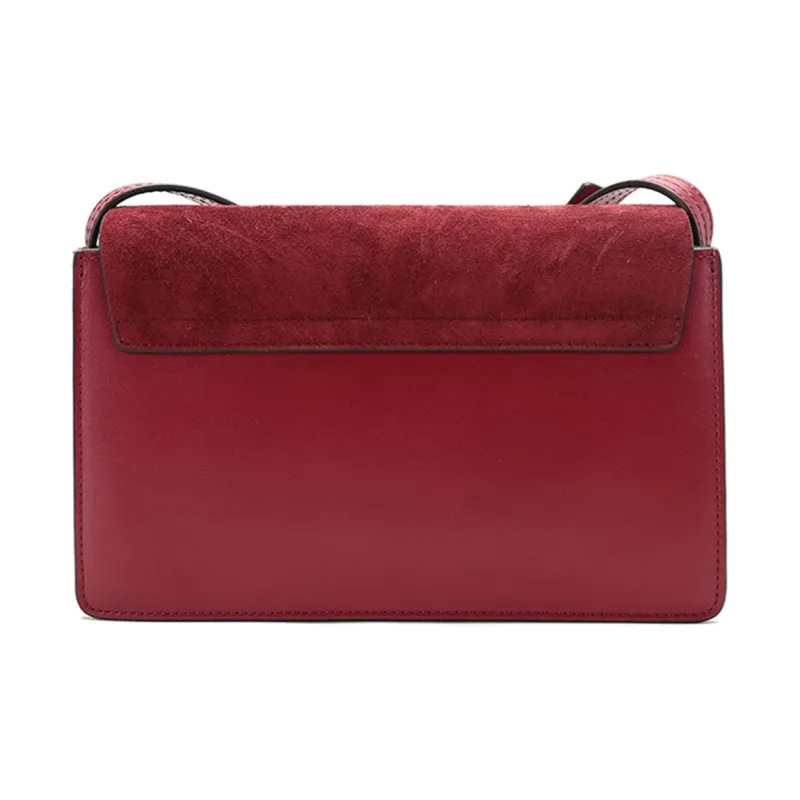 Chloe Chloé Bags Cow Leather Shoulder Bag Women's Burgundy-3