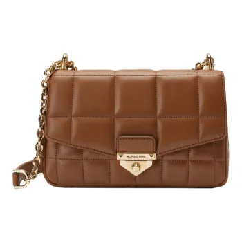 MICHAEL KORS Soho Sheepskin Shoulder Bag, Crossbody Bag Large Size Women's Brown