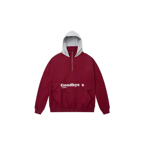 STNW Jackets Unisex Burgundy