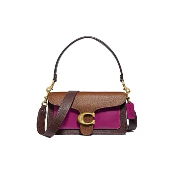 COACH Tabby Multicolor Leather Wine God Bag Shoulder Bag Crossbody Bag Women's Mixed Furong Multicolor