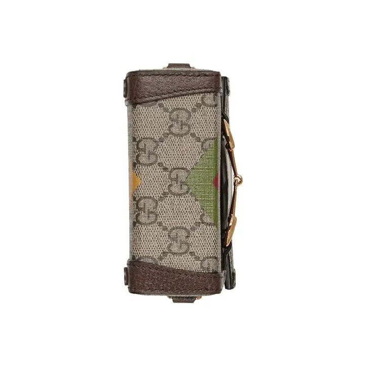 GUCCI Horsebit 1955 Canvas With Leather Cell Phone Pouch Shoulder Bag Crossbody Bag Mini Unisex Ebony/Brown-5