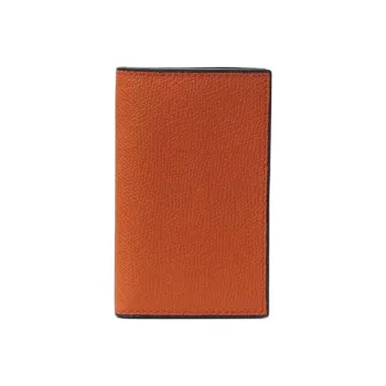 Valextra Cow Leather Card Holder Unisex