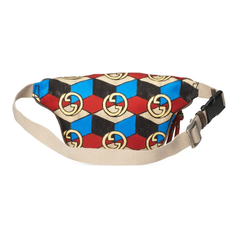 GUCCI The North Face Collaboration Nylon With Leather Sling Bag, Fanny Pack Unisex Multicolor-3