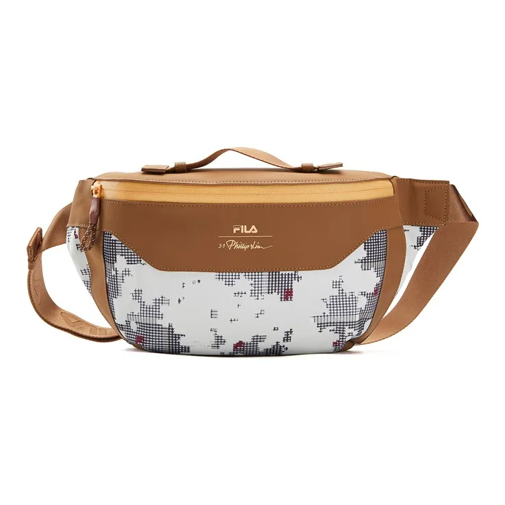 FILA PU Fanny Pack Handbag Unisex Caramel Tea Brown-0
