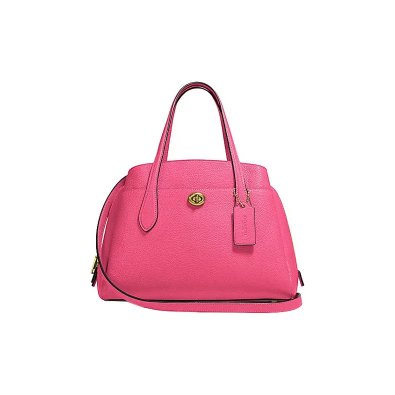 COACH Lora Leather Crossbody Bag Handbag Regular Women's Pink-0