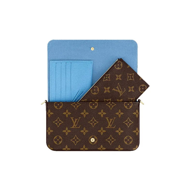 LOUIS VUITTON Felicie Pochette Monogram Vivienne Myosotis Blue-2