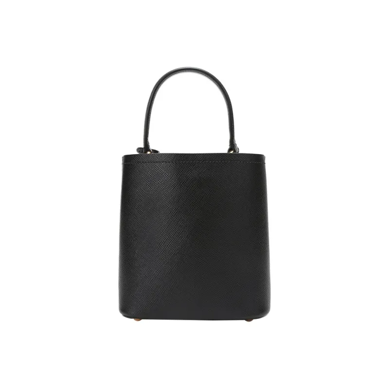 PRADA Saffiano Leather Material Handbag Crossbody Bag Regular Women's Black-2