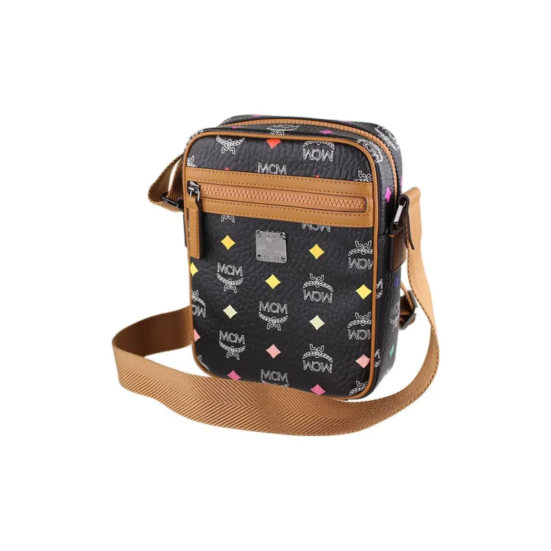 MCM Artificial Leather Shoulder Bag, Crossbody Bag Mini Women's Black-1