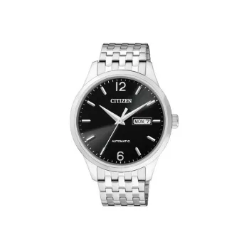 CITIZEN Mechanical Movement Stainless Steel Strap Watch Men's Watch Black Dial NH7500 53E