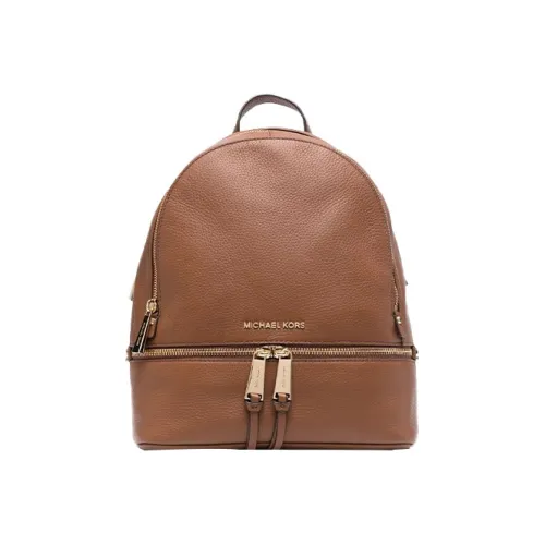 MICHAEL KORS Cow Leather Backpack Women's Caramel Brown