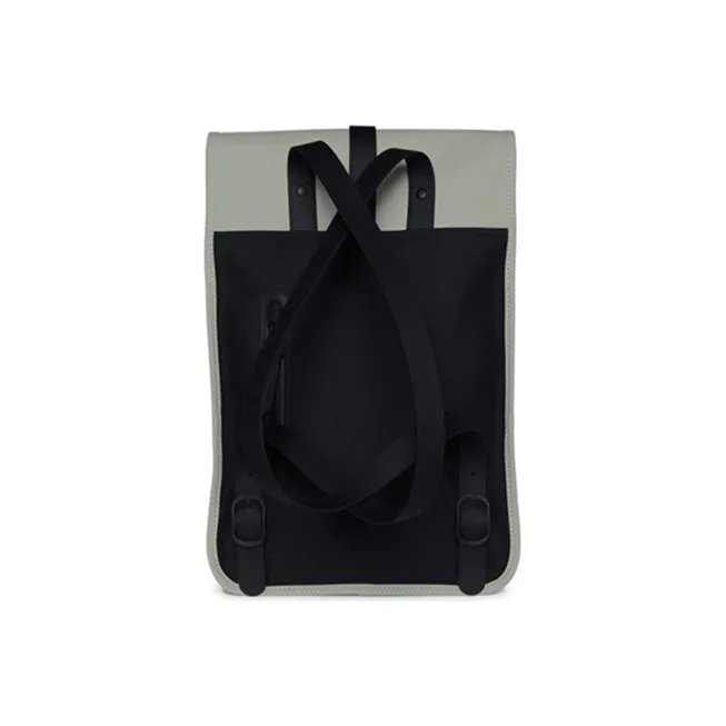 Rains Polyester Backpack Small Size Unisex Concrete Gray-1