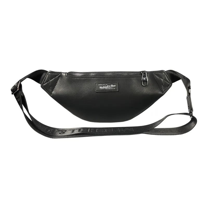 Mitchell & Ness Microfiber Synthetic Leather Fanny Pack Regular Unisex Black-5