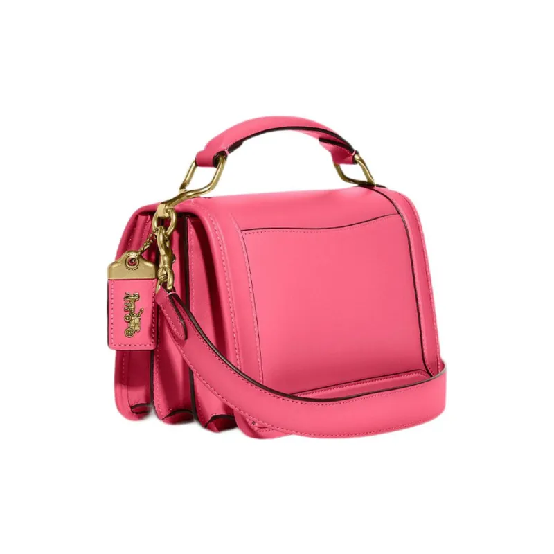 COACH Hero Leather Crossbody Bag Small Size Women's Pink-1