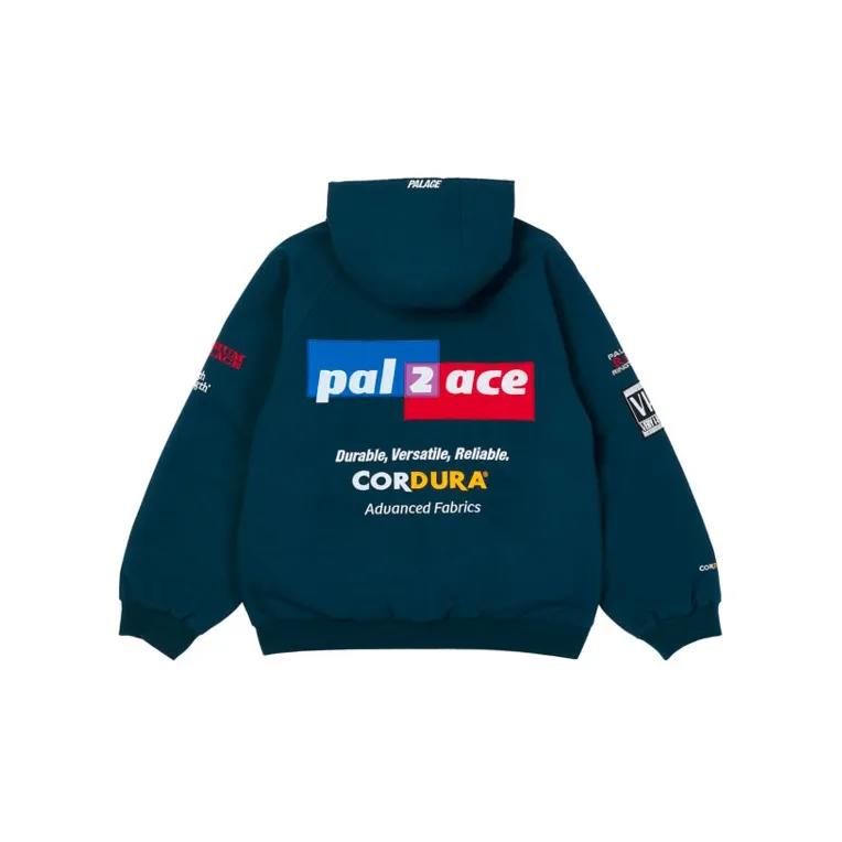 PALACE Puffer Jackets Unisex Navy Blue-1