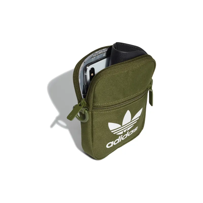 Adidas Originals Polyester Crossbody Bag Regular Unisex Green-4