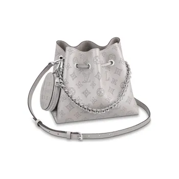 LOUIS VUITTON Bella Stamped Cow Leather Bucket Bags Shoulder Bag Crossbody Bag Handbag Women's Mouse Gray