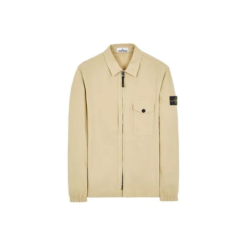 STONE ISLAND Jackets Men Light Yellow