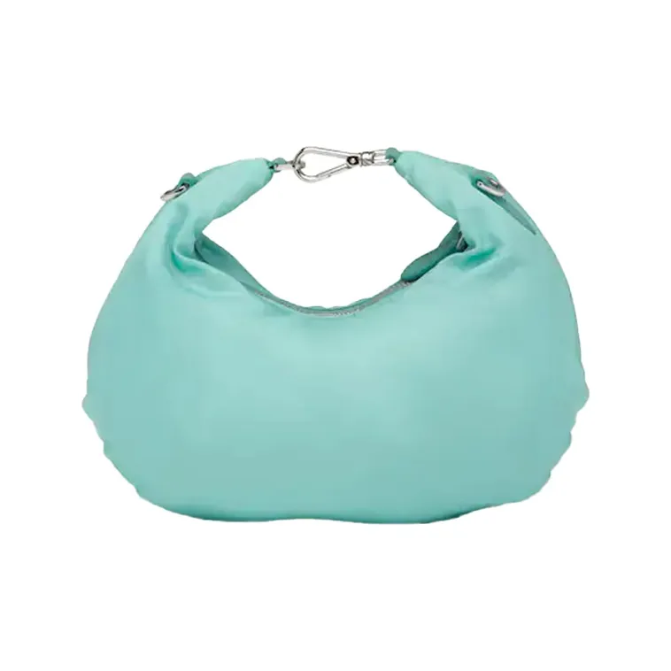 PRADA Hobo Cow Leather Shoulder Bag Handbag Shoulder Bag Women's Green Jade-2