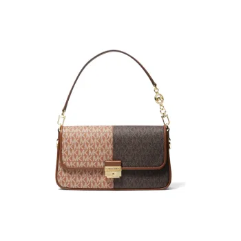 MICHAEL KORS Bradshaw Artificial Leather Shoulder Bag Crossbody Bag Women's Chocolate Brown