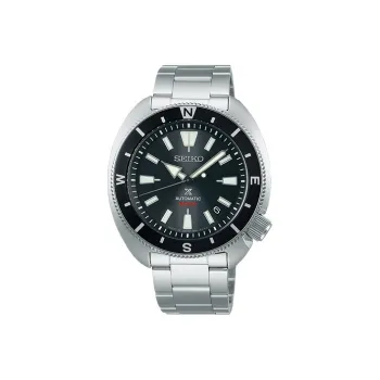 SEIKO Prospe Automatic Mechanical Movement Stainless Steel Strap Watch Men's Watches Black Dial