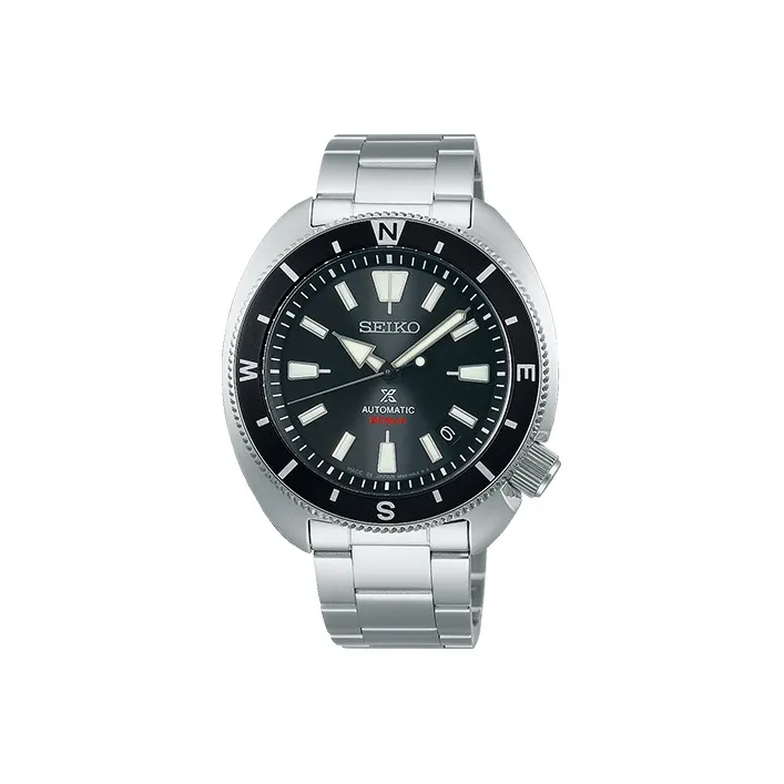 SEIKO Prospe Automatic Mechanical Movement Stainless Steel Strap Watch Men's Watches Black Dial-0
