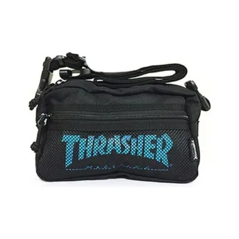 Thrasher Polyester Shoulder Bag Crossbody Bag Regular Unisex Black/Blue