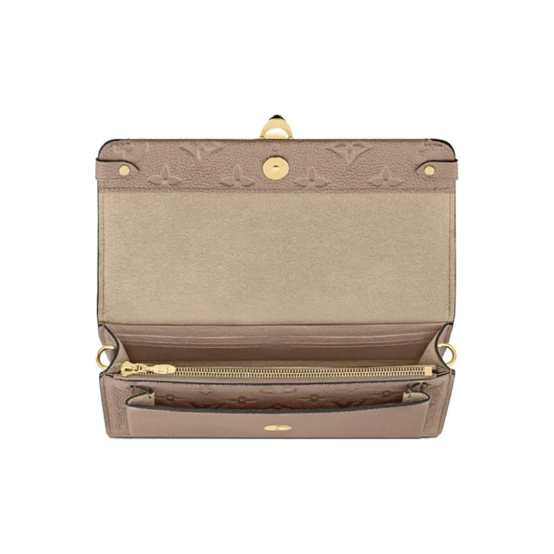 LOUIS VUITTON Vavin Cow Leather Weiwei An Crossbody Bag Regular Women's Milk Tea-3