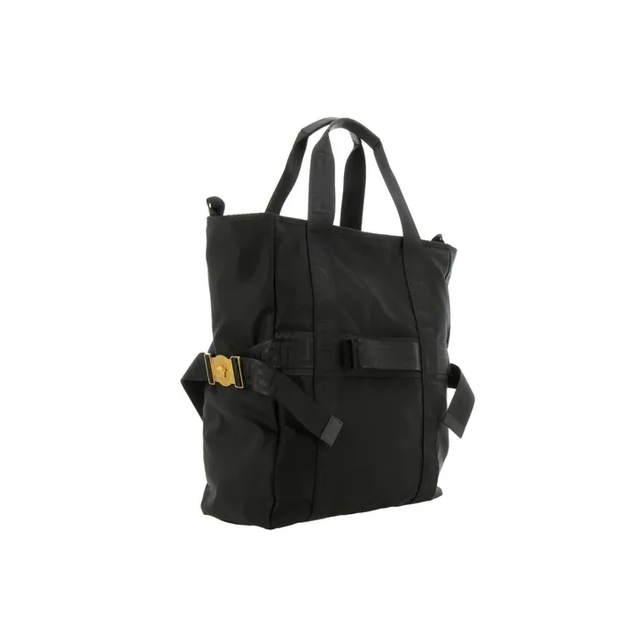 VERSACE Nylon Handbag Regular Men's Black-1