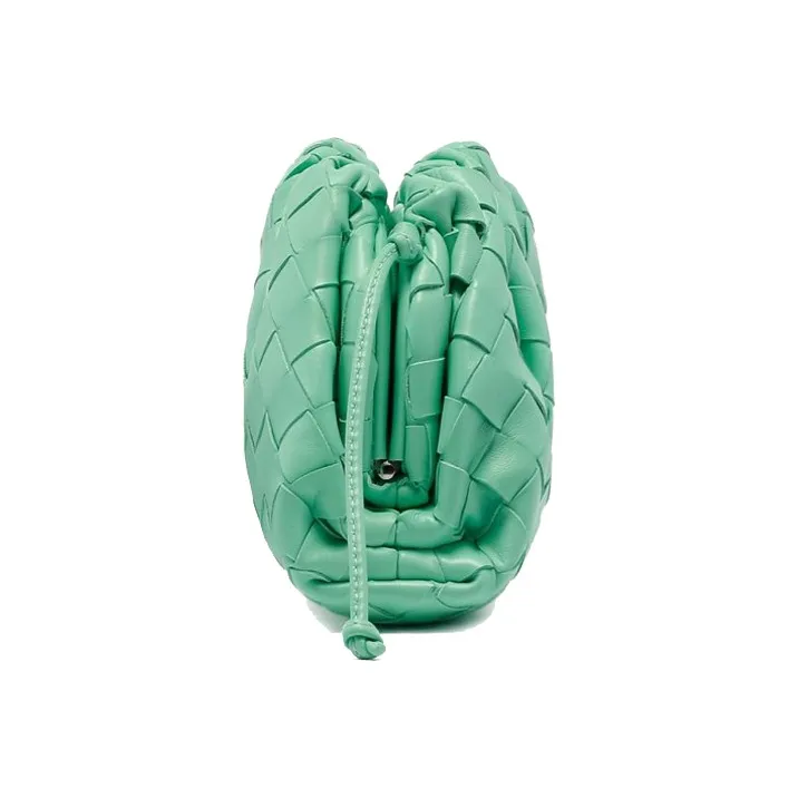 Bottega Veneta POUCH Cloud Bag Sheepskin Handheld Shoulder Bag Crossbody Bag Mini Women's Green-1