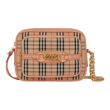 Burberry Leather Camera Bags Messenger Bag Shoulder Bag Crossbody Bag Regular Women's Pink