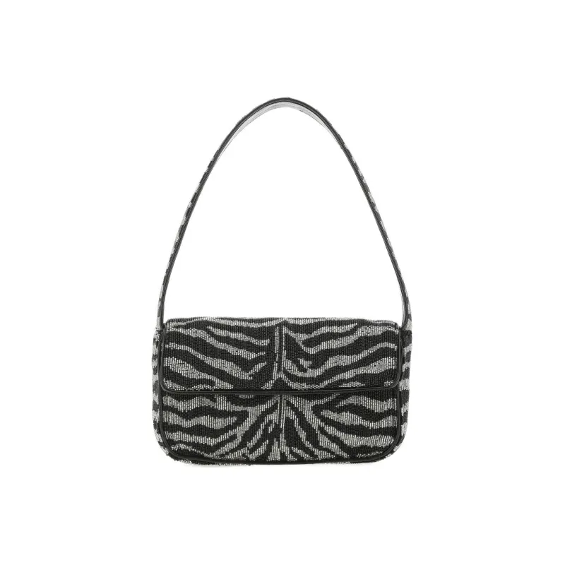 Staud Fabric Shoulder Bag, Handbag Regular Women's Black-0