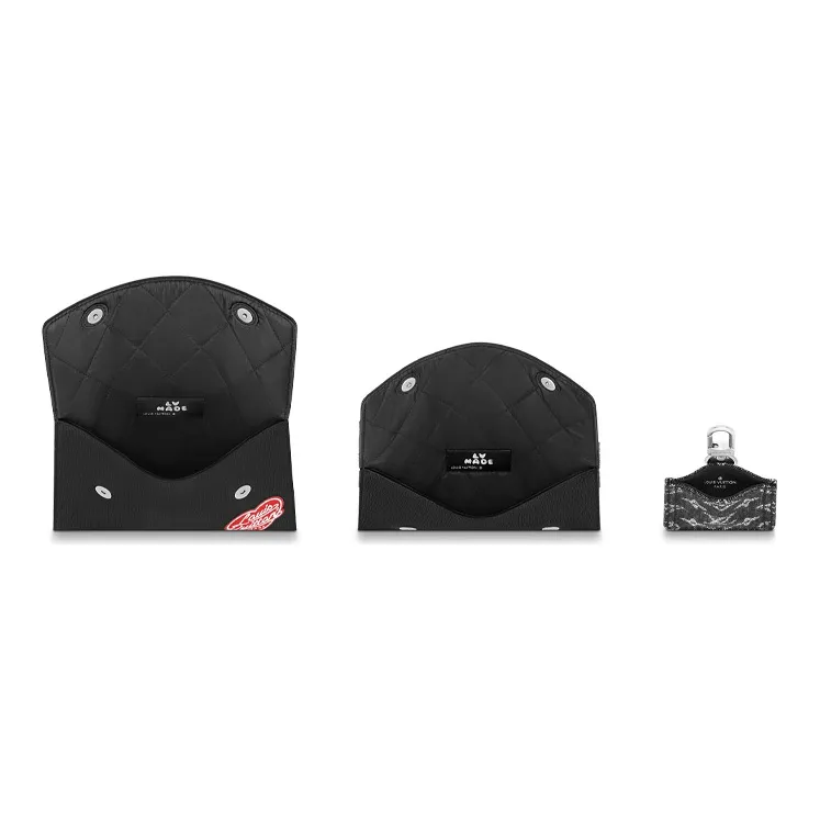 LOUIS VUITTON X Nigo Trio Pouch Monogram Black-2