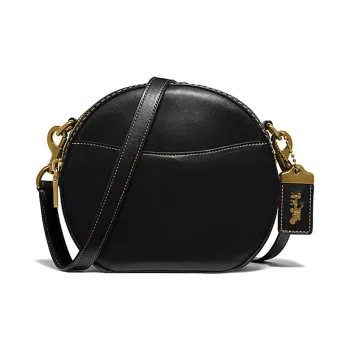 COACH Canteen Leather Shoulder Bag Crossbody Bag Women's Black