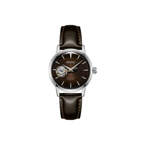 SEIKO Unisex Presage Cocktail Mechanical Watch SSA783J1 Brown