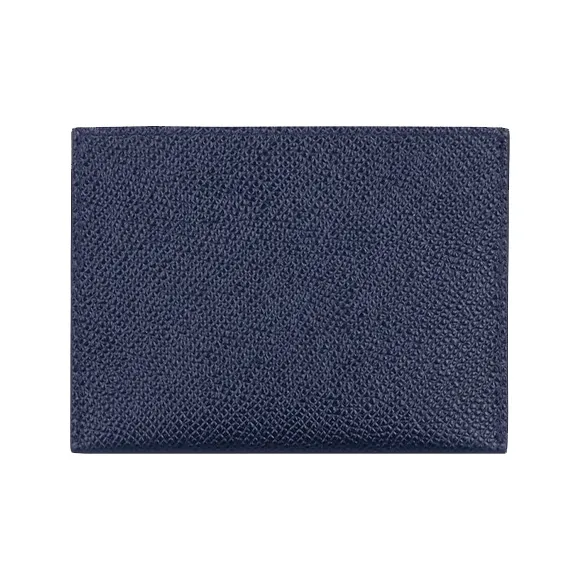 GIVENCHY Leather Card Clip Card Holder Mini Men's Navy-1