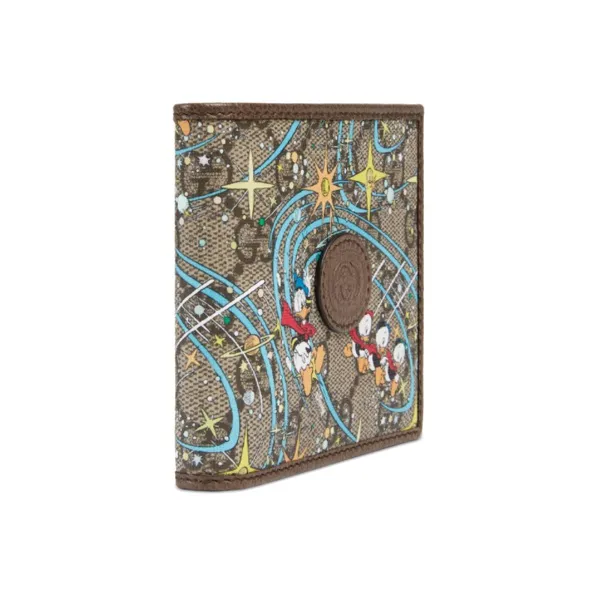 GUCCI Disney, Collaboration Leather Wallet Unisex Ebony-1