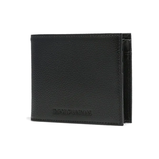 EMPORIO ARMANI 3 in 1 Wallet, Card Holder, And Organizer Men's Pure Black-1