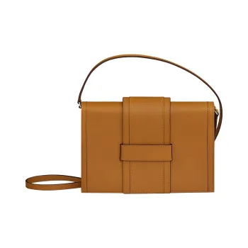 HERMES H Passant Evercolor Cow Leather Shoulder Bag Crossbody Bag Women's Caramel
