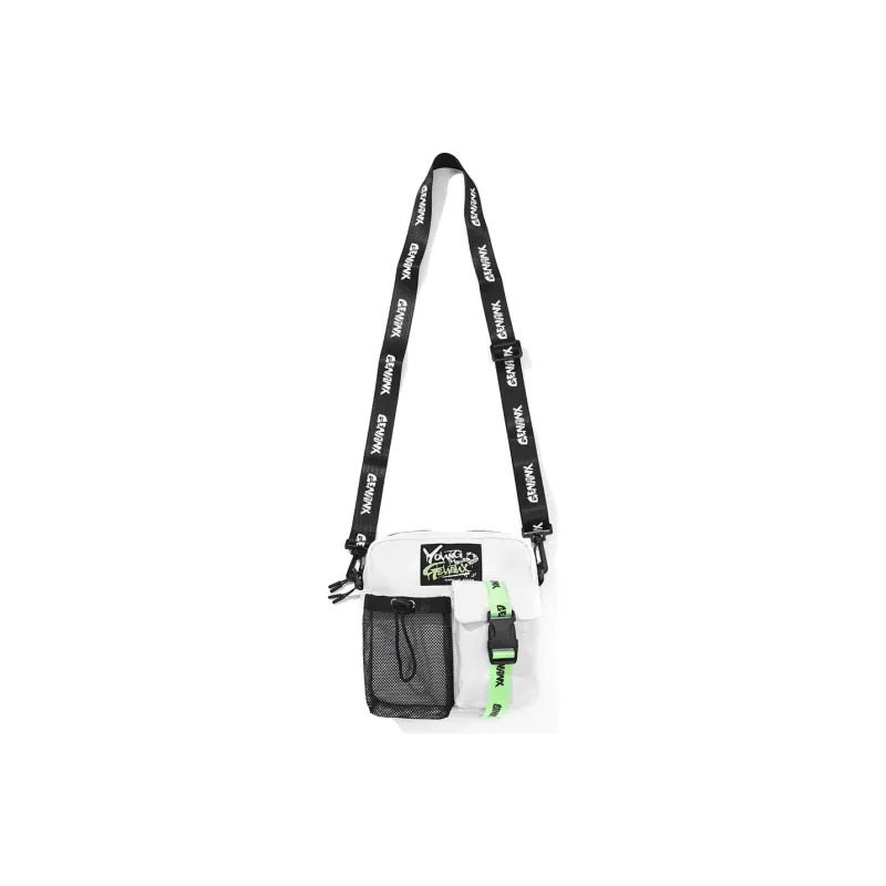 GENANX Polyamide Shoulder Bag, Crossbody Bag Unisex Black-4