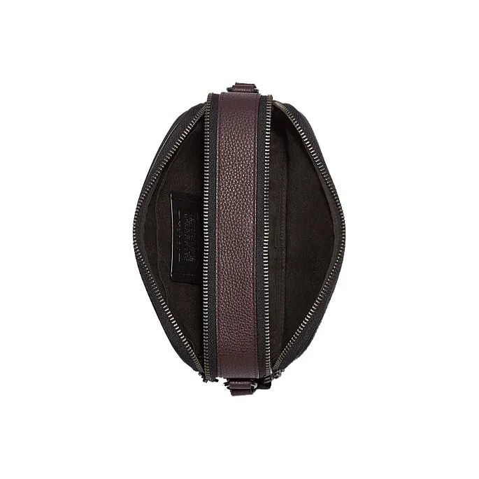 COACH Graham Leather Camera Bags Crossbody Bags Small Size Men's Black Gray Color-2