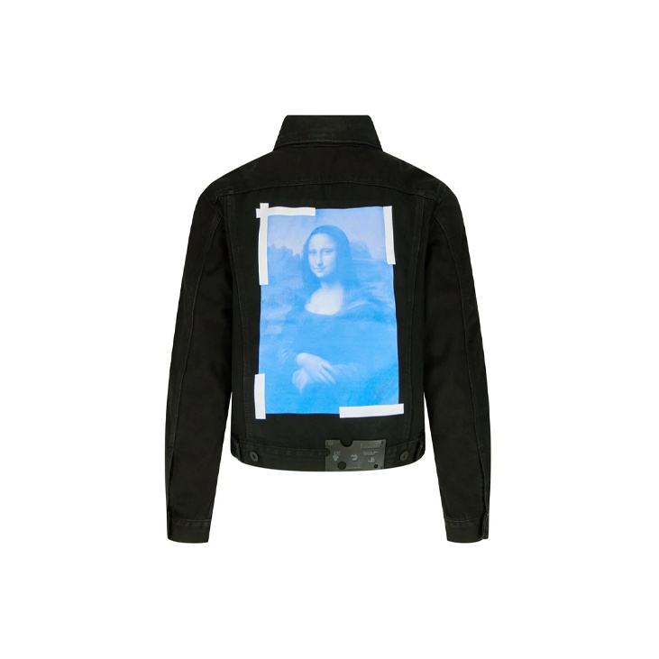 off white denim jacket mona lisa POIZON