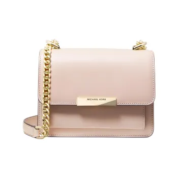 MICHAEL KORS Jade Leather Shoulder Bag Crossbody Bag Extra Small Women's Nude Pink