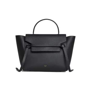 CELINE Mini Belt Bag In Grained Calfskin