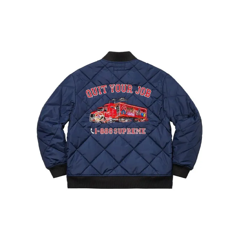 Supreme Quit Your Job Quilted Work Jacket - Cheap Rcj Jordan Outlet