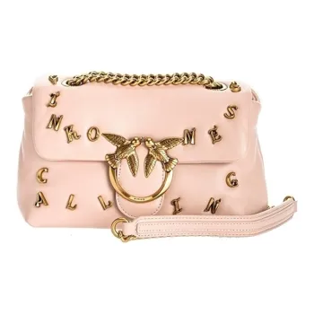 PINKO Puff Sheepskin Bird Bag, Swallow Bag, Crossbody Bag, Shoulder Bag Mini Women's Pink