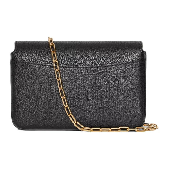 Burberry Goatskin Shoulder Bag, Crossbody Bag Mini Women's Black-2