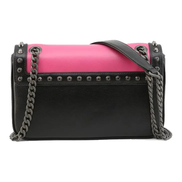 PRADA Leather Shoulder Bag, Crossbody Bag Regular Women's Fuchsia Black-2