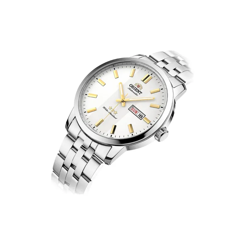 ORIENT Classic Collection Mechanical Movement Stainless Steel Strap Watch Men's Watches White Dial-3