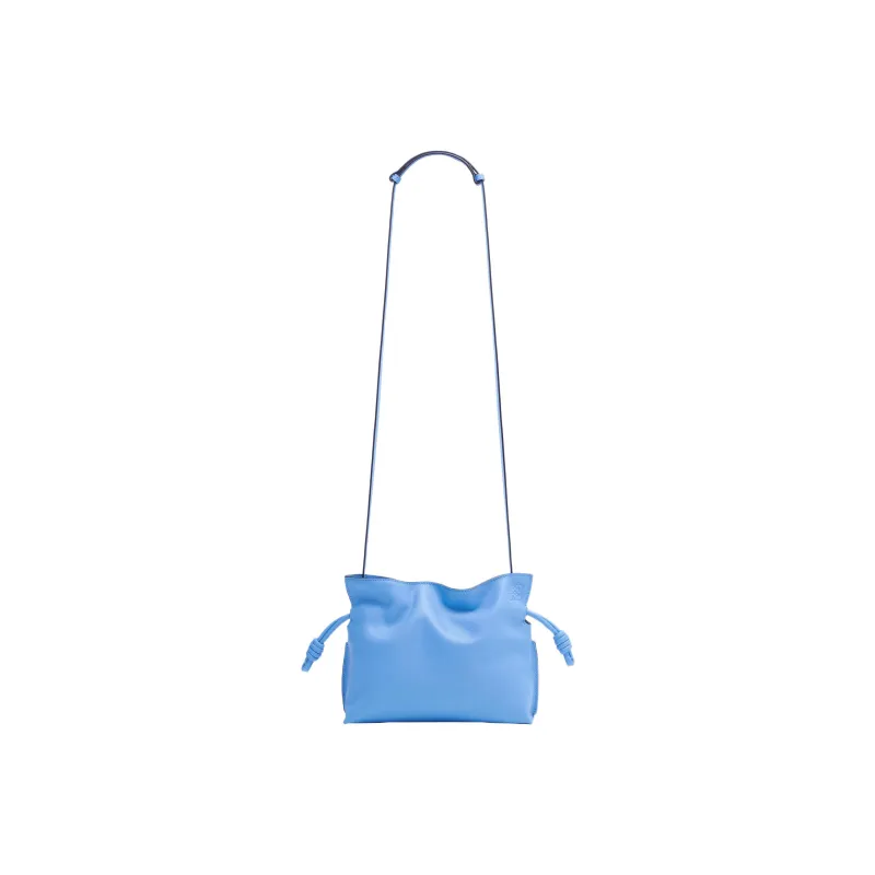 LOEWE Flamenco Clutch In Nappa Calfskin Mini Celestine Blue-1