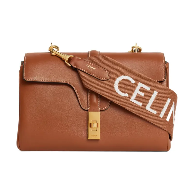 CELINE Wool Bag Straps Unisex Tan-1